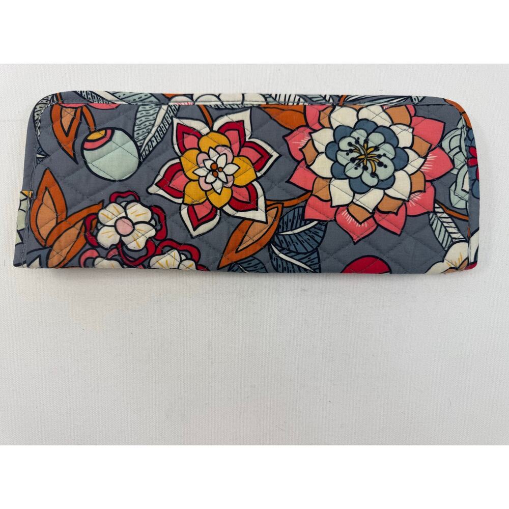 Vera Bradley Tropical Evening Flat Iron Travel Case + ID Holder Set - Picture 6 of 8